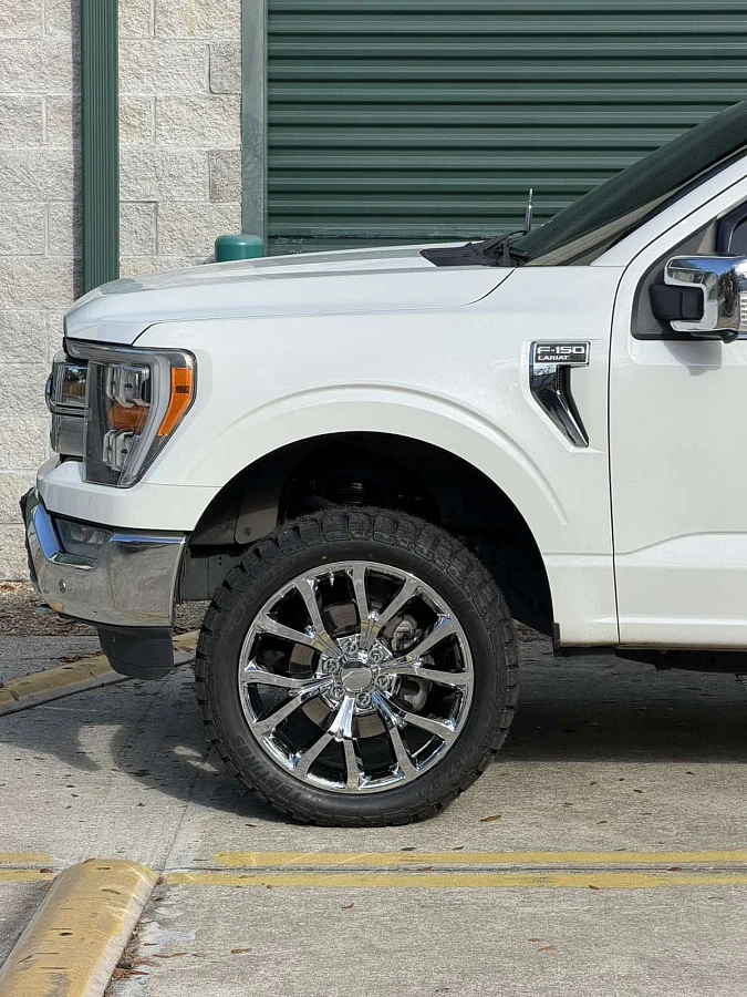 Replica Wheels 22" Ford F150 Platinum 1125 Chrome on 2025 Ford F-150