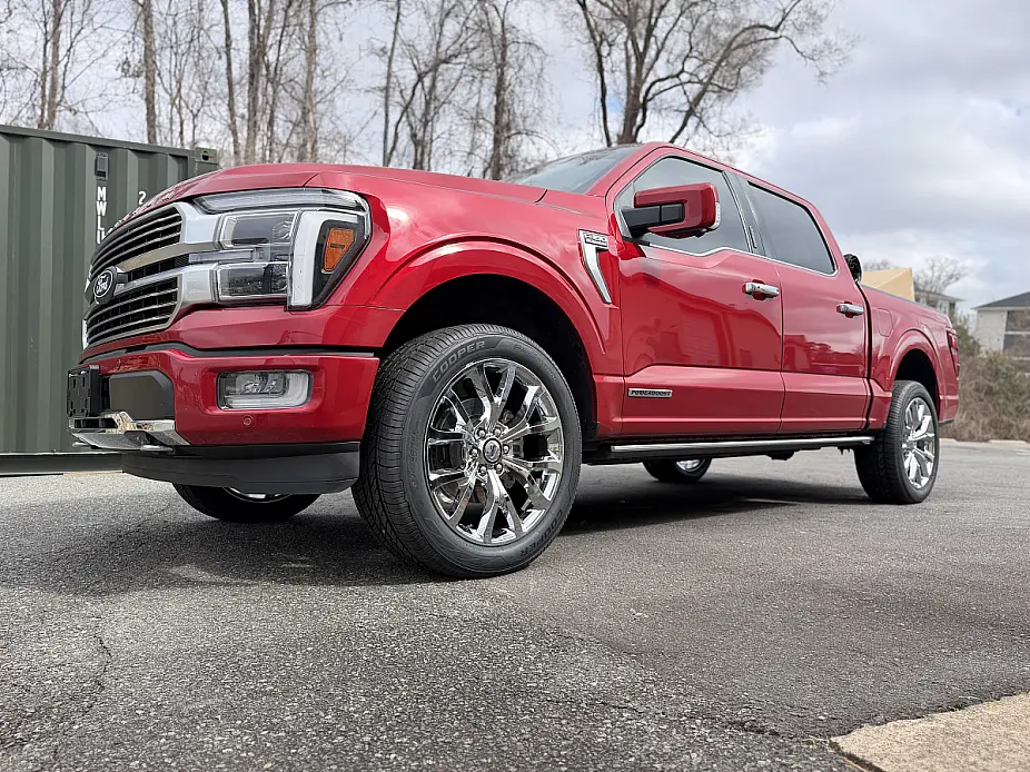 2026 Ford F-150 with Replica Wheels 22" Ford F150 Platinum 1125 Chrome Wheels
