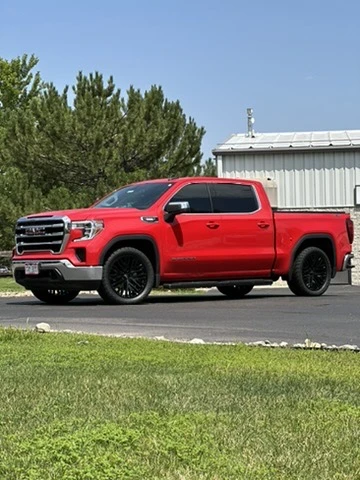 2020 GMC Sierra 1500 with Replica Wheels 22" Hollander 1109 Black Wheels