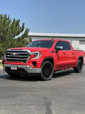 2020 GMC Sierra 1500 with Replica Wheels 22" Hollander 1109 Black Rims
