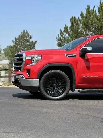 Replica Wheels 22" Hollander 1109 Black on 2020 GMC Sierra 1500