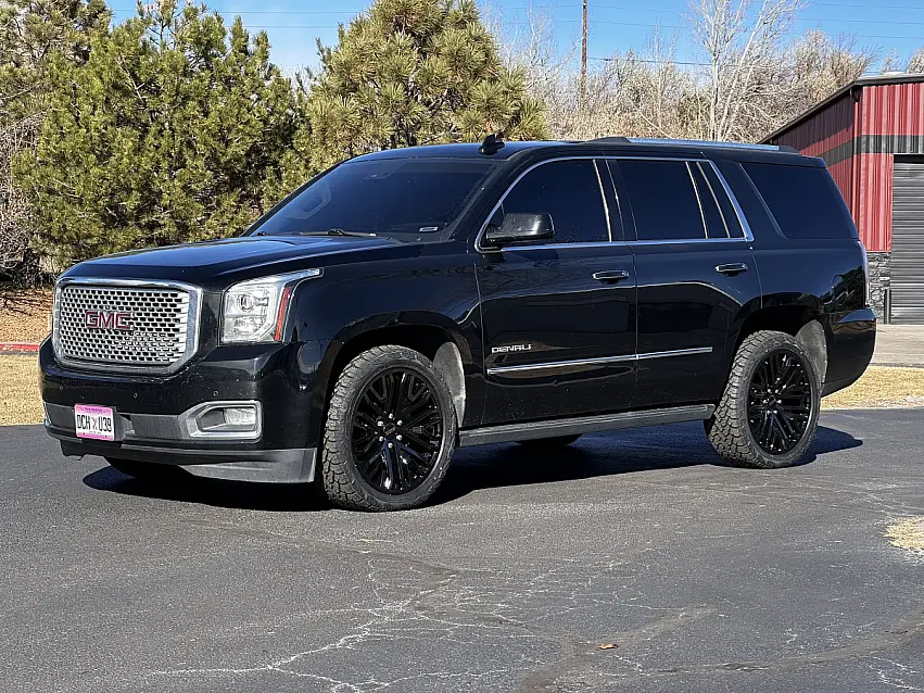 Replica Wheels 22" Hollander 1109 Black Rim on 2020 GMC Yukon