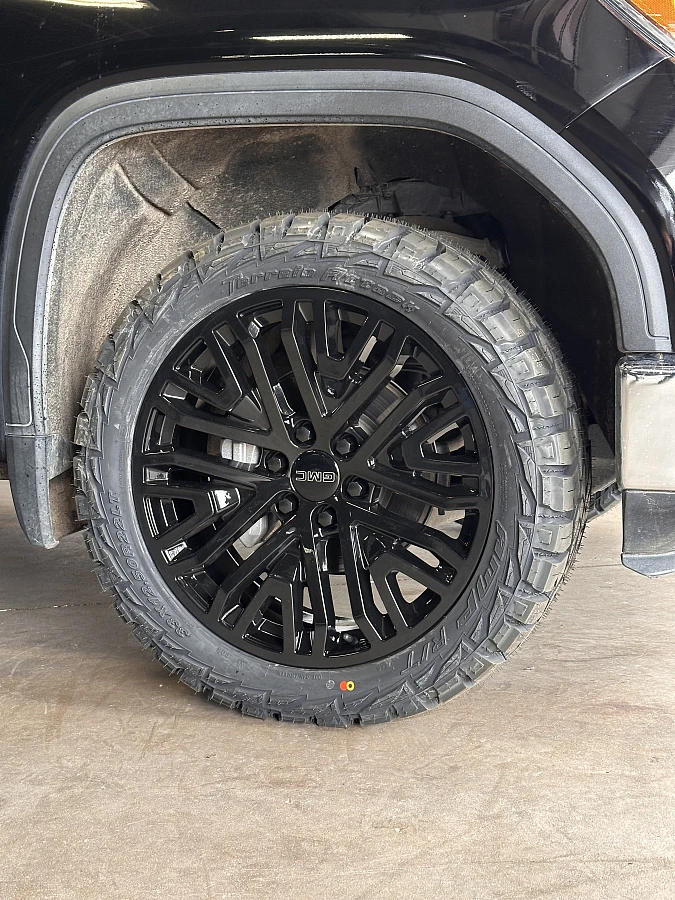 Black Replica Wheels 22" Hollander 1109 on 2021 GMC Sierra 1500