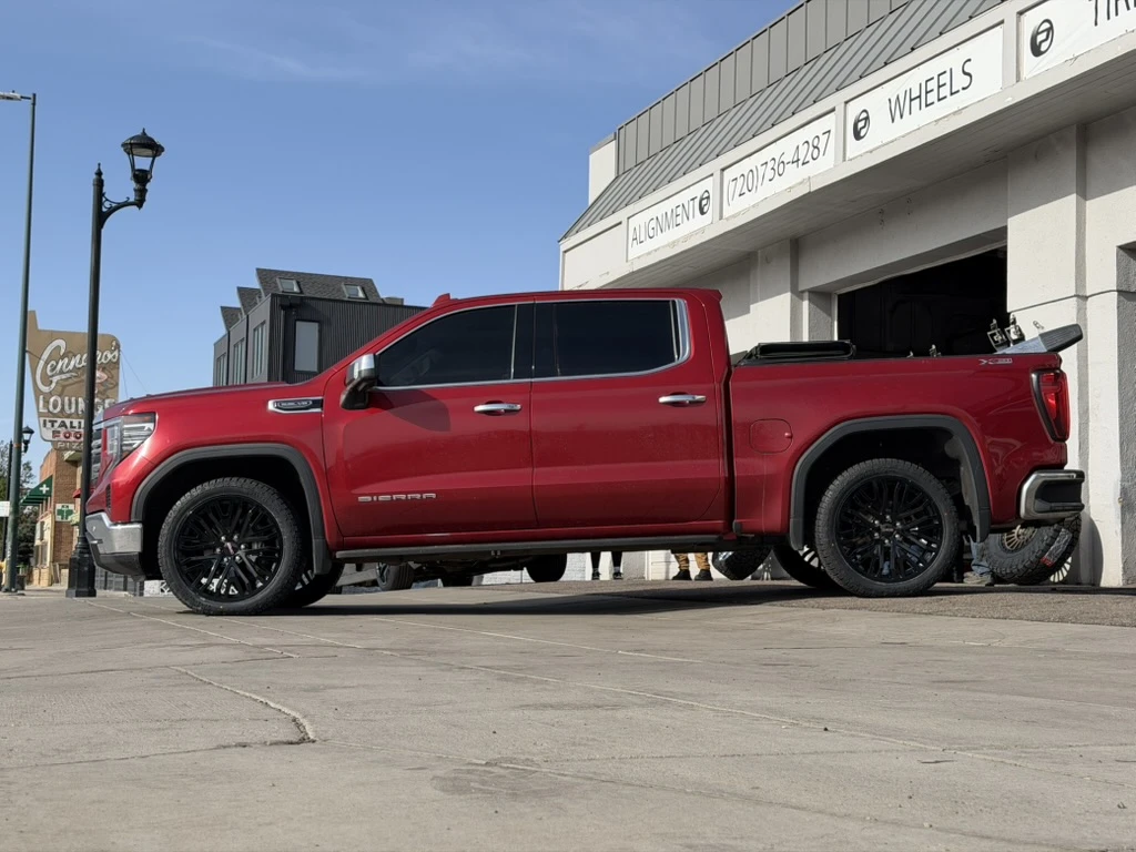 2025 GMC Sierra 1500 with Replica Wheels 22" Hollander 1109 Black Wheels