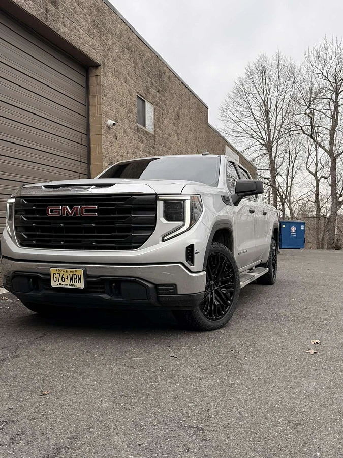 2026 GMC Sierra 1500 with Replica Wheels 22" Hollander 1109 Black Rims