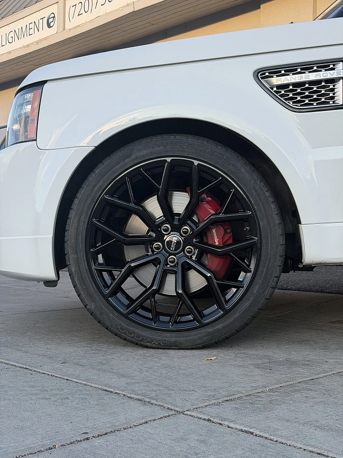 Black Replica Wheels 22" Range Rover 1171 on 2012 Land Rover Range Rover
