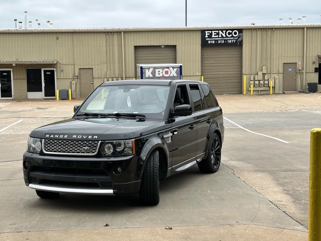 Replica Wheels 22" Range Rover Autobiography 1132 Black Rim on 2012 Land Rover Range Rover