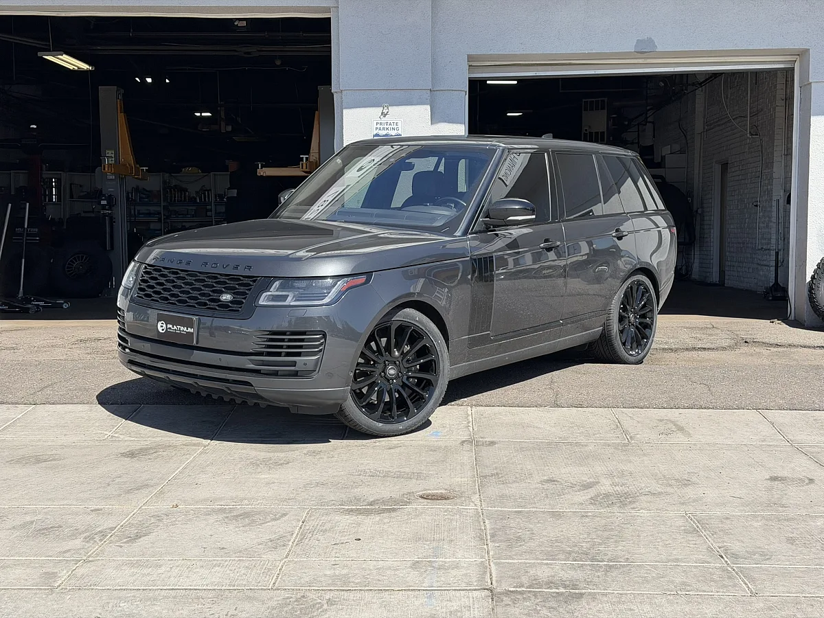 2022 Land Rover Range Rover Sport Equipped with Replica Wheels 22" Range Rover Autobiography 1132 Black