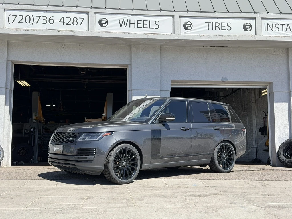 Black Replica Wheels 22" Range Rover Autobiography 1132 on 2022 Land Rover Range Rover Sport