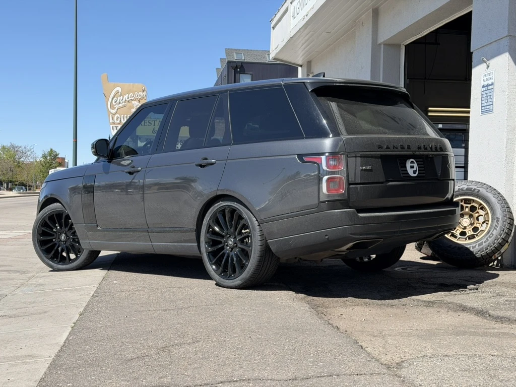 Replica Wheels 22" Range Rover Autobiography 1132 Black Aftermarket Wheel on 2022 Land Rover Range Rover Sport