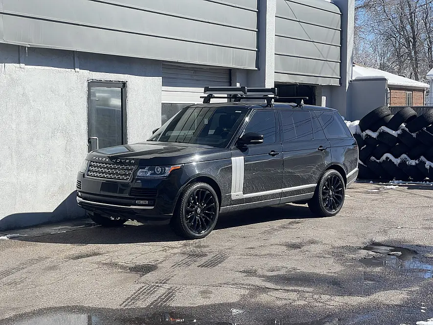 2023 Land Rover Range Rover with Black Replica Wheels 22" Range Rover Autobiography 1132 Rims