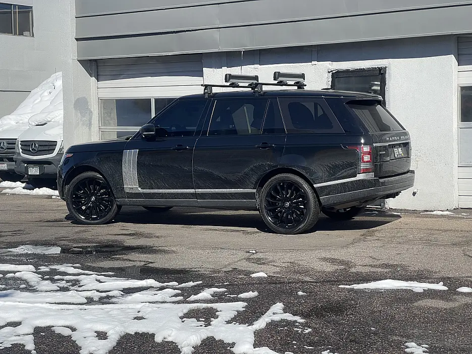 Replica Wheels 22" Range Rover Autobiography 1132 Black Rim on 2023 Land Rover Range Rover