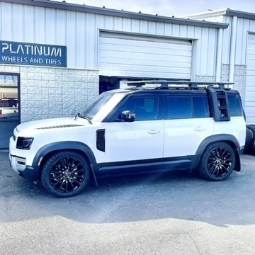 Replica Wheels 22" Range Rover Autobiography 1132 Black on 2024 Land Rover Defender