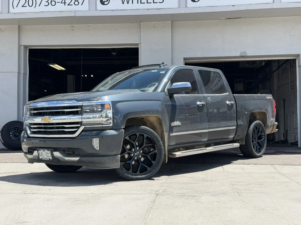 2016 Chevrolet Silverado 1500 Replica Wheels 22" Snowflake Style 1101 Black Wheel