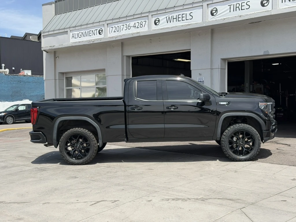 2025 GMC Sierra 1500 Replica Wheels 22" Snowflake Style 1101 Black Wheel