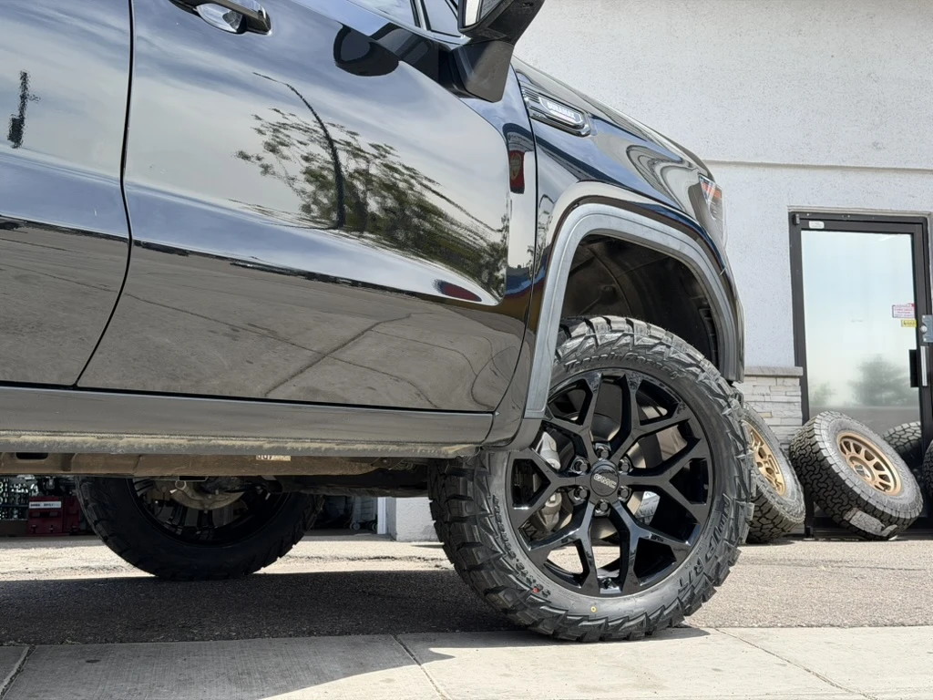 Replica Wheels Black Rims on 2025 GMC Sierra 1500
