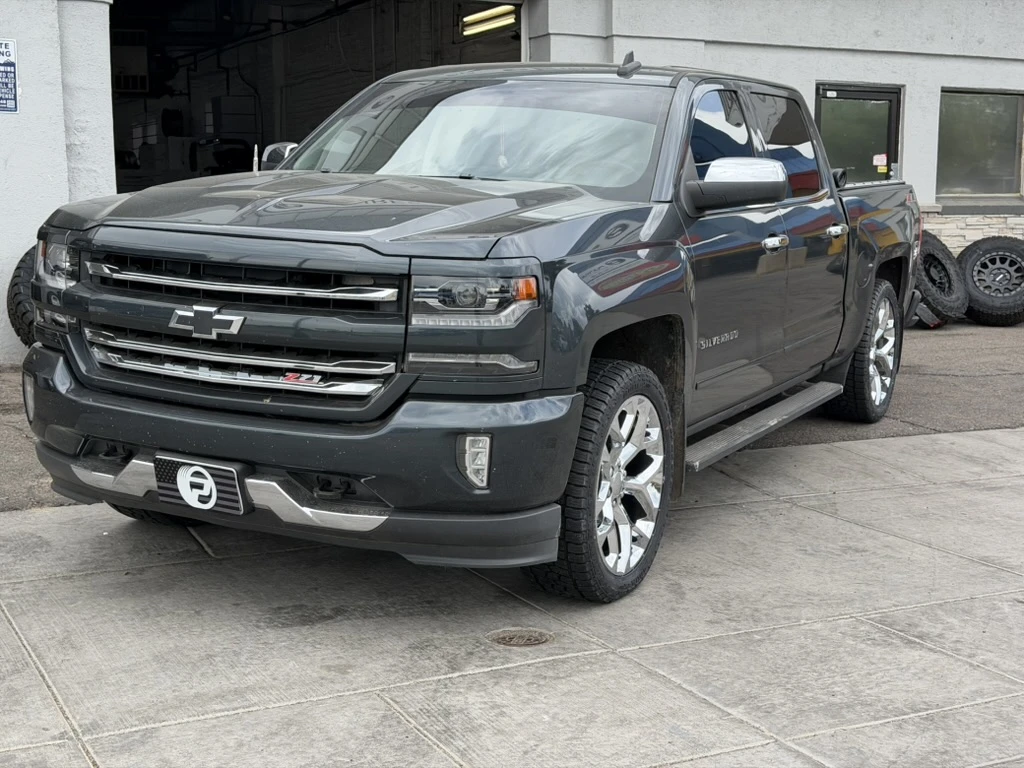 2016 Chevrolet Silverado 1500 with Replica Wheels 22" Snowflake Style 1101 Chrome Rims