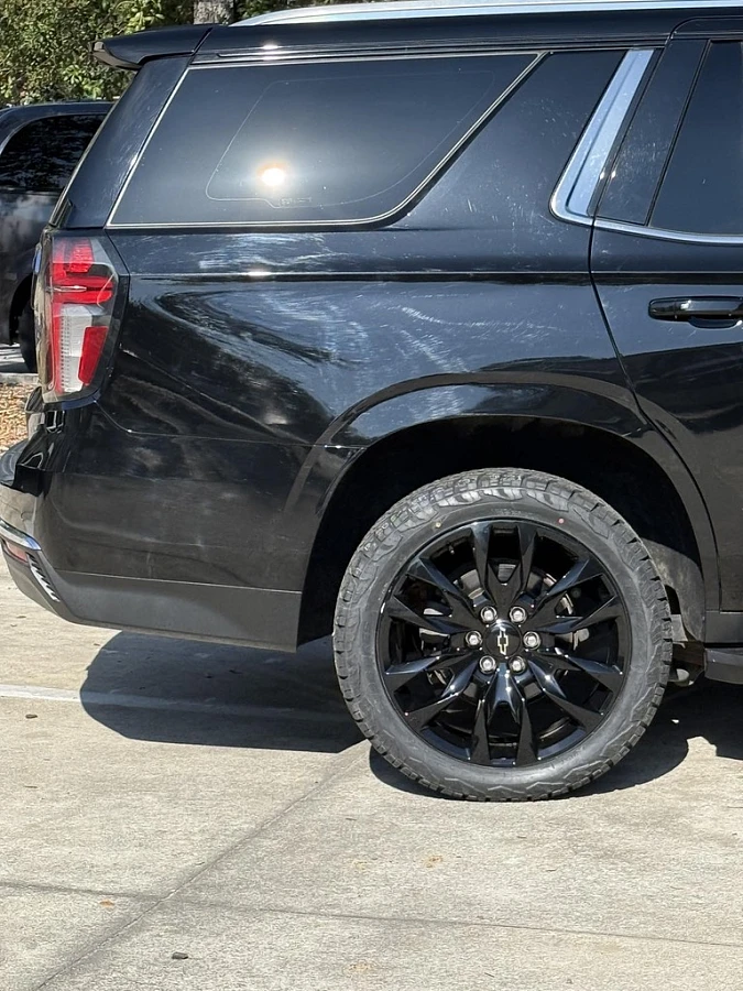 2024 Chevrolet Suburban with Replica Wheels 22" Style 1103 Black Wheels