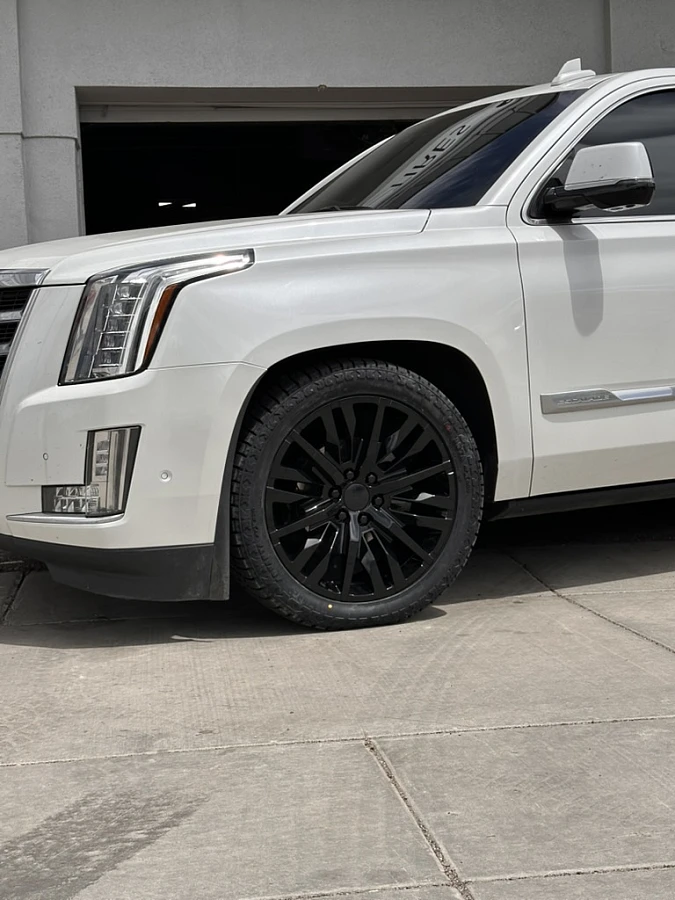 2020 Cadillac Escalade with Replica Wheels 22" Style 1114 Black Wheels