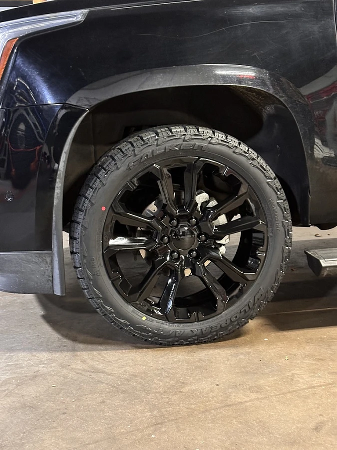 2020 Cadillac Escalade with Replica Wheels 22" Style 1120 Black Wheels