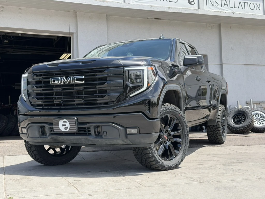 Replica Wheels 22" Style 1120 Black Aftermarket Wheel on 2024 GMC Sierra 1500