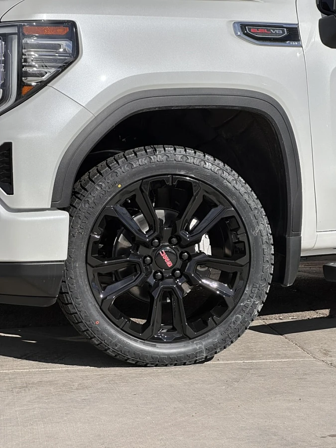 2026 GMC Sierra 1500 with Replica Wheels 22" Style 1120 Black Rims